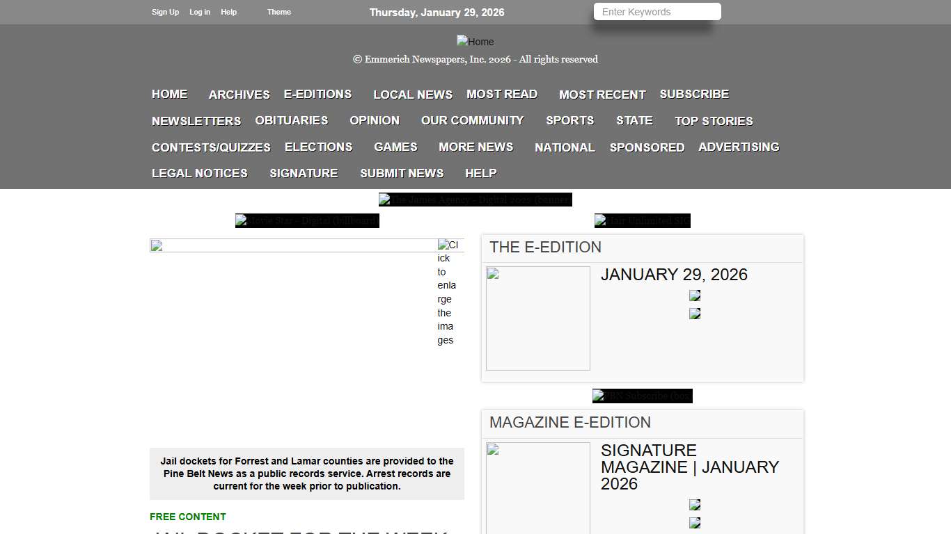 Jail Docket for the week of January 22, 2026 HubCitySPOKES